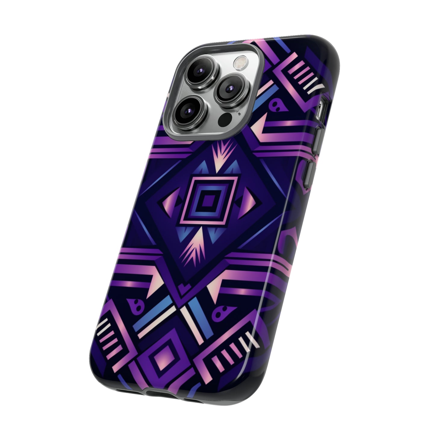 Purple Geometric Phone Case