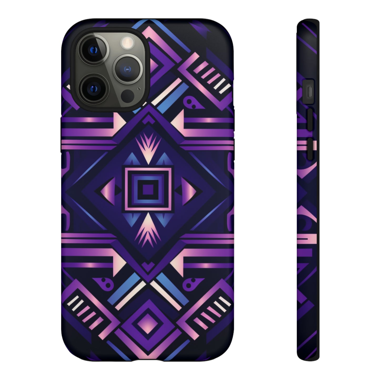 Purple Geometric Phone Case