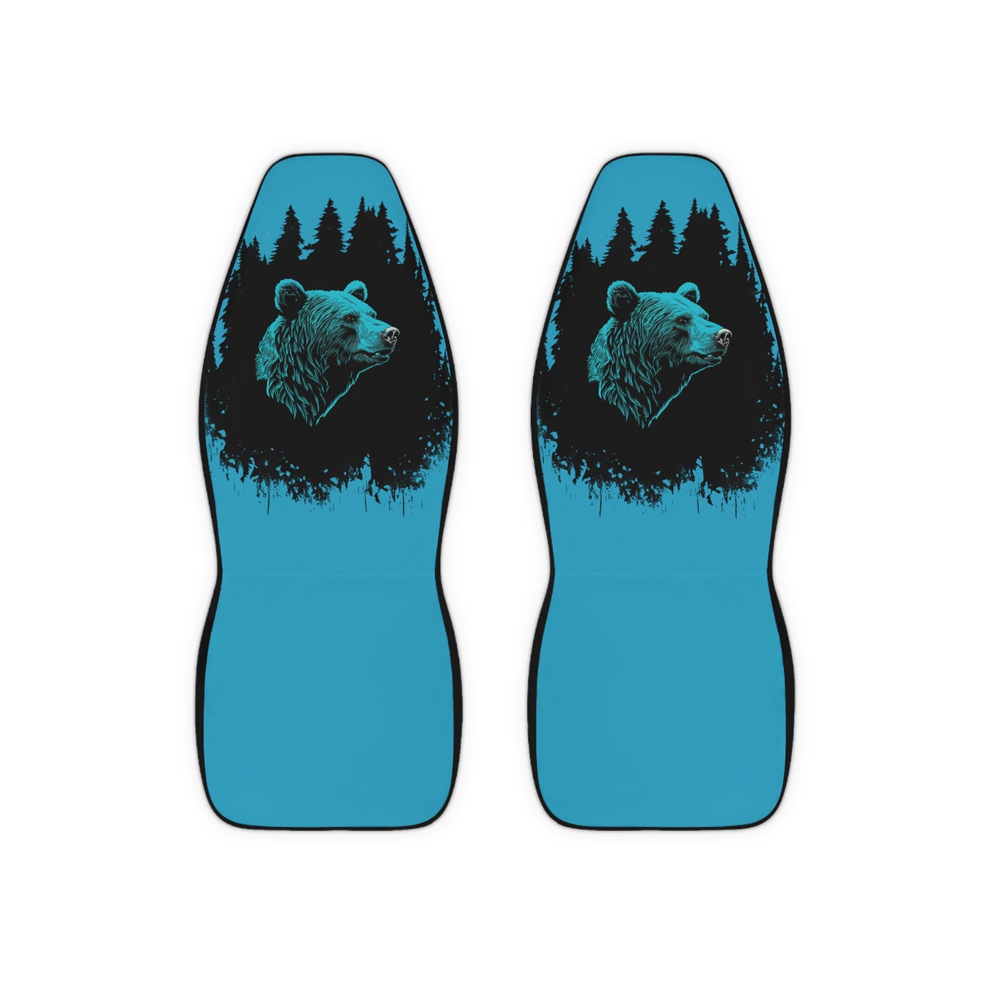 Turquoise Bear Car Seat Covers