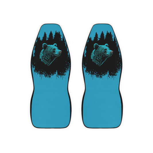 Turquoise Bear Car Seat Covers