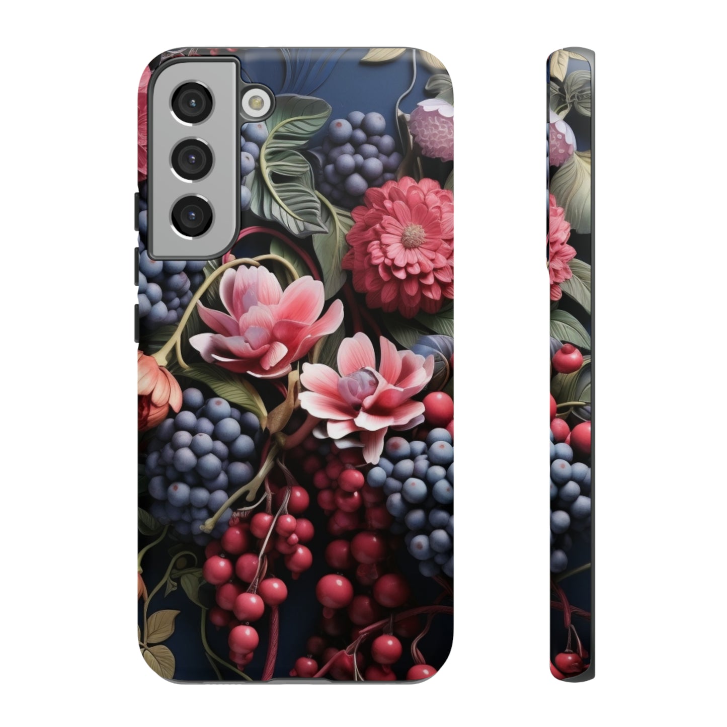 Berries and Floral phone case