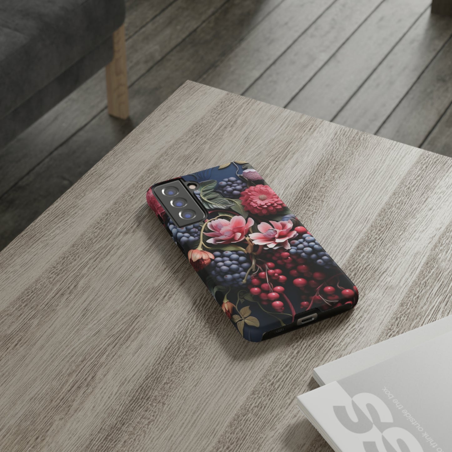 Berries and Floral phone case