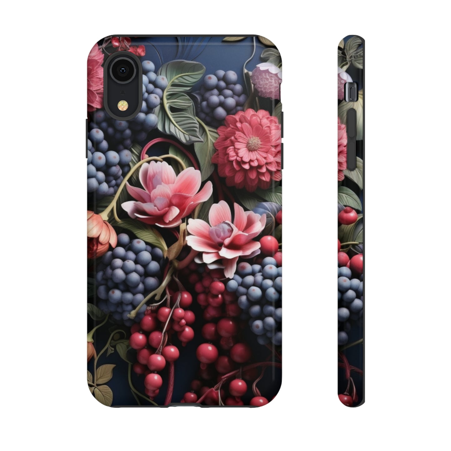 Berries and Floral phone case