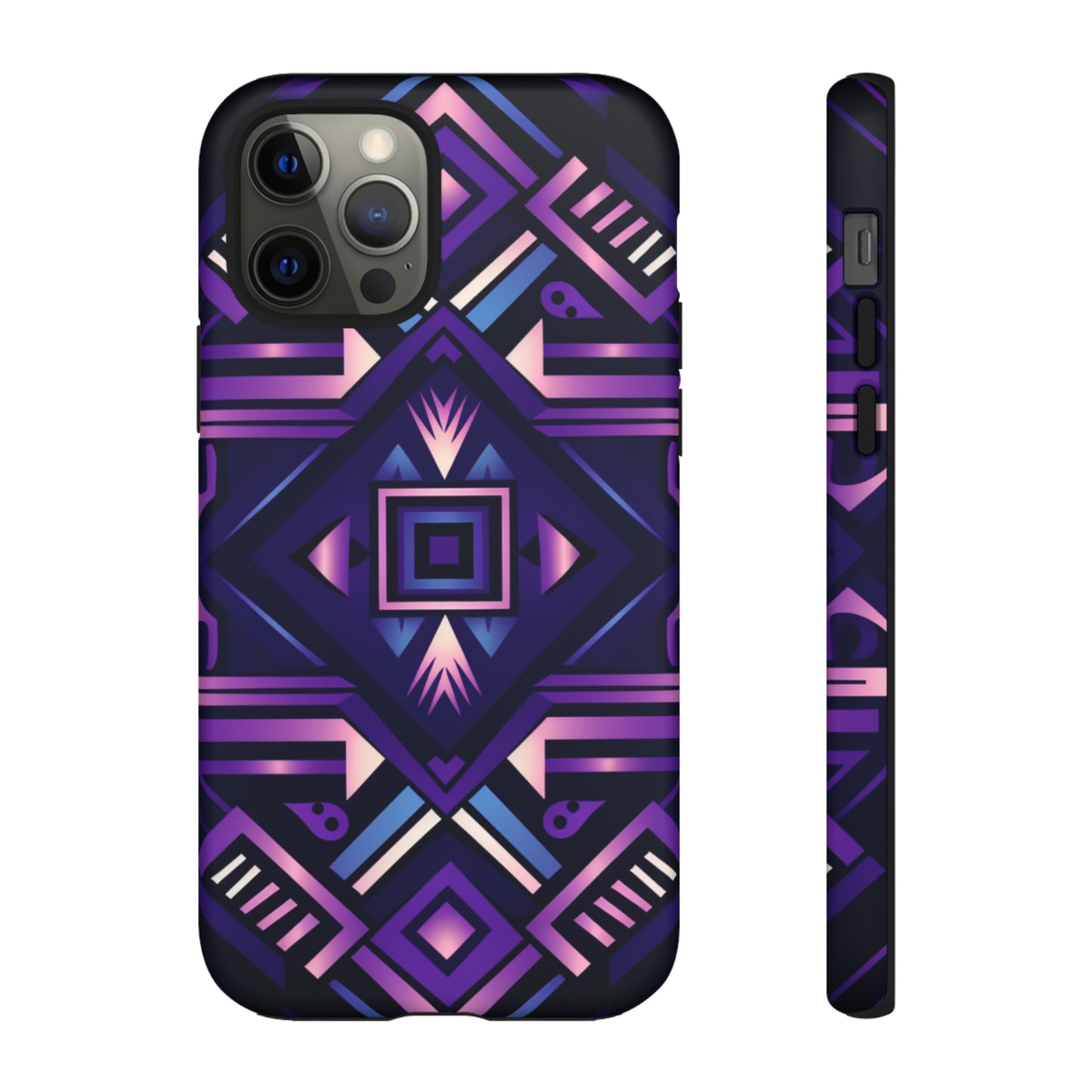 Purple Geometric Phone Case