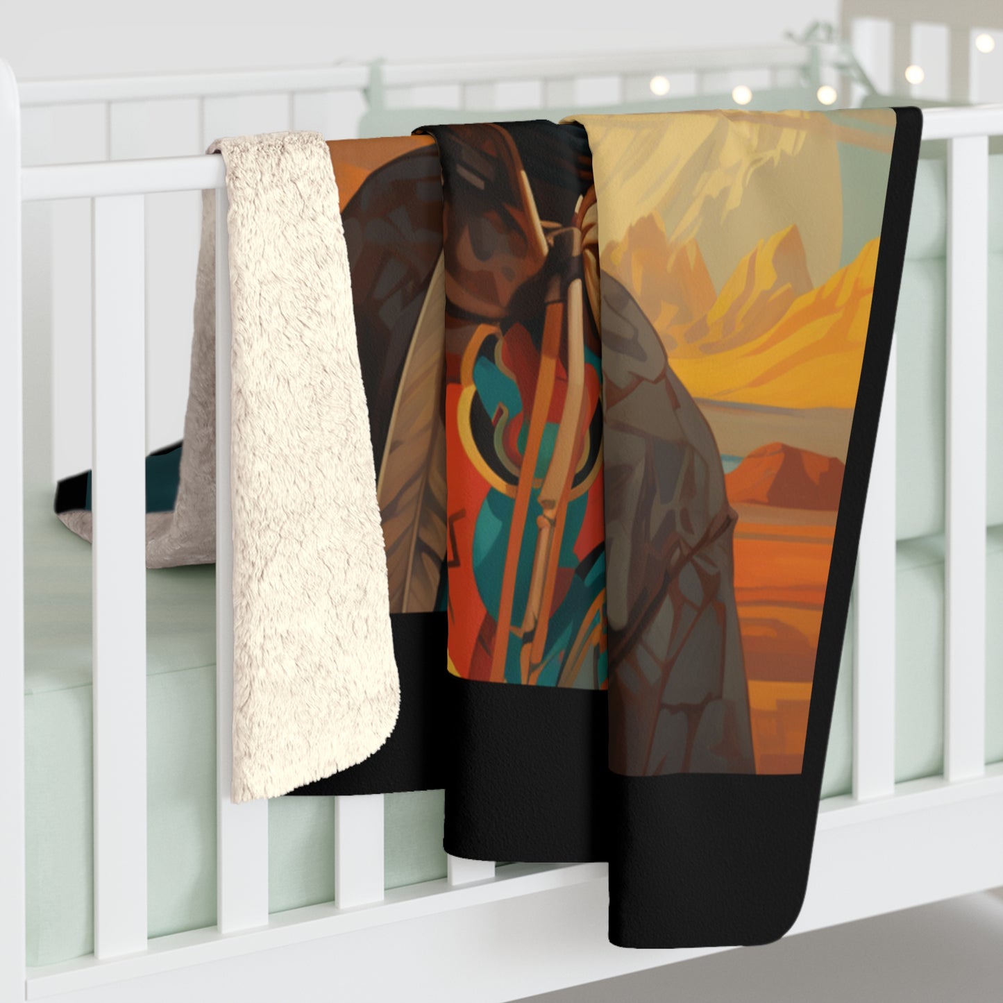 Warrior Sherpa Fleece Blanket