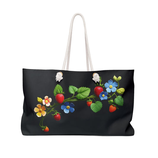 Ojibwe Floral Weekender Bag