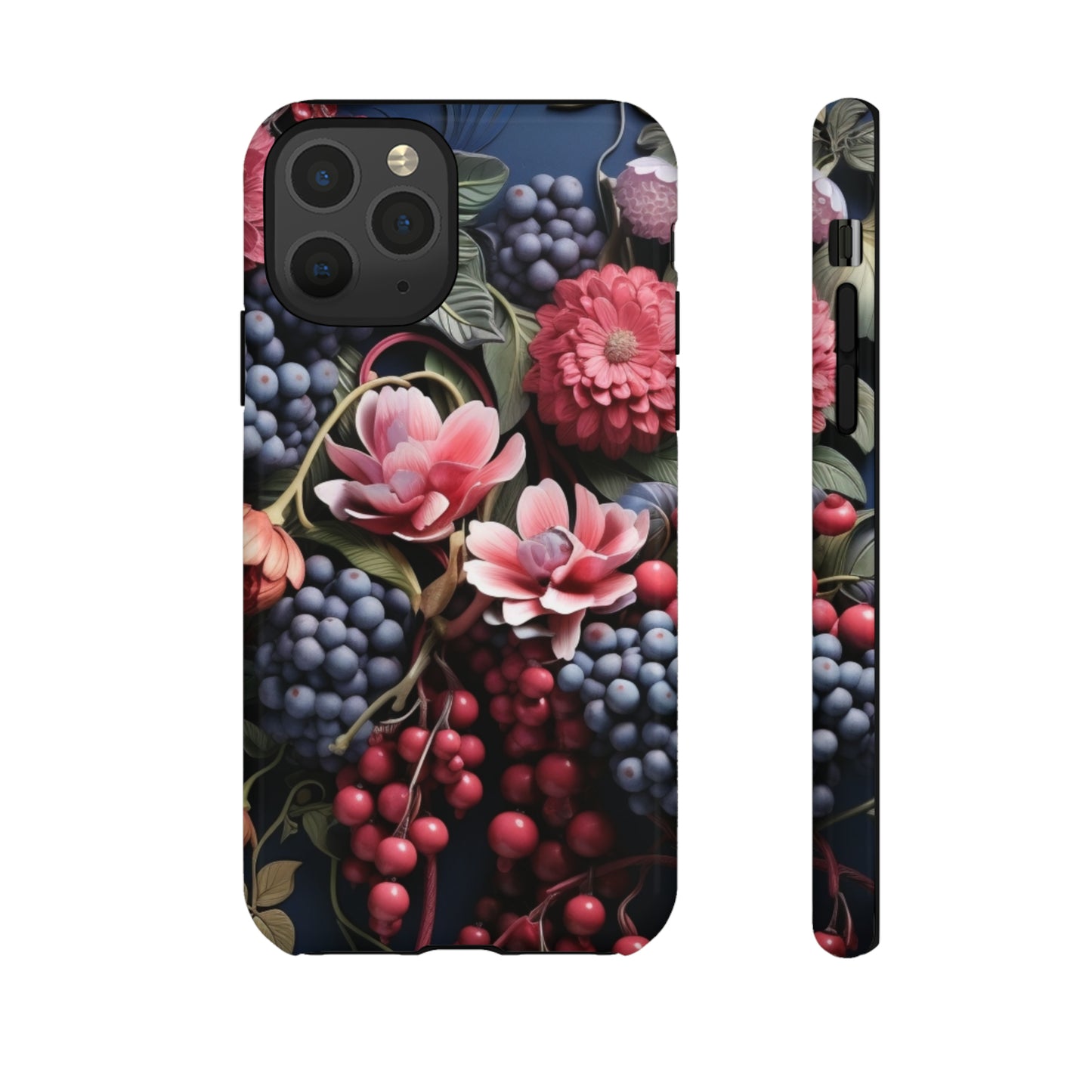 Berries and Floral phone case