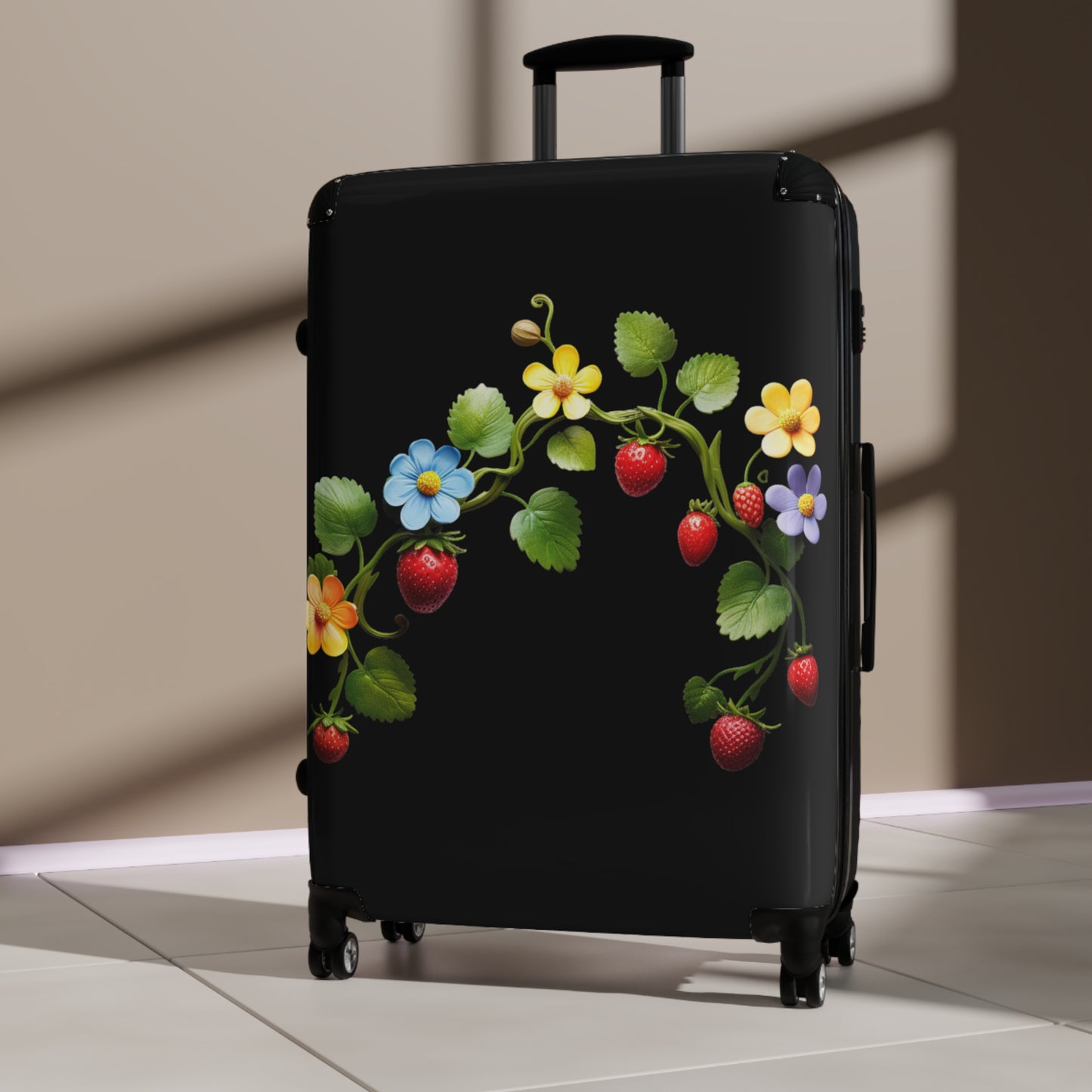 Multicolor Ojibwe Floral Suitcase