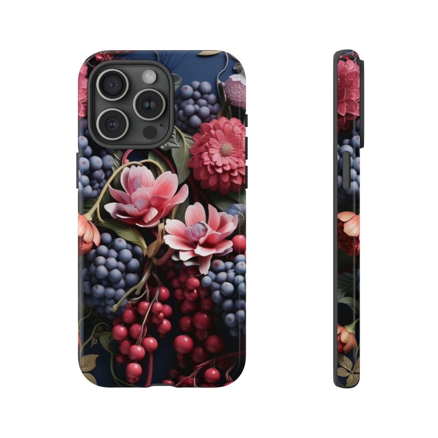 Berries and Floral phone case