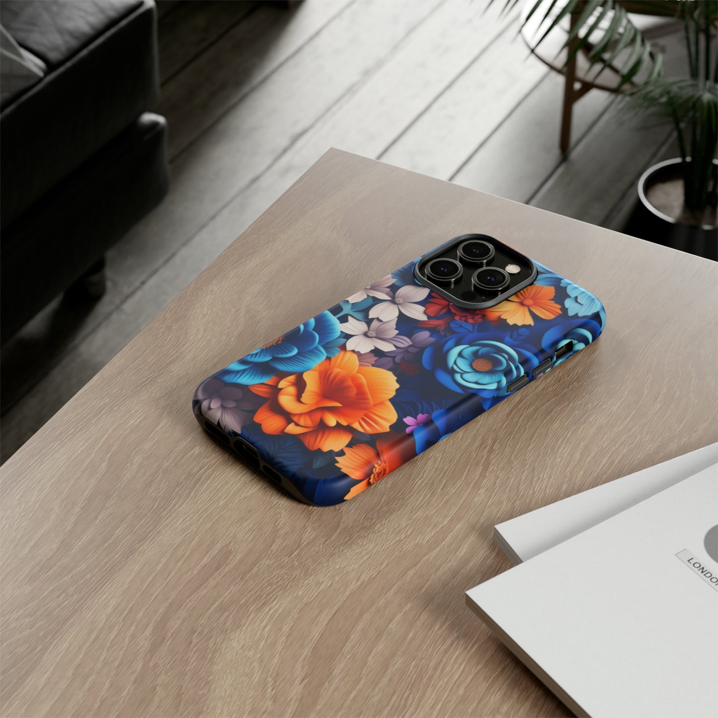 Blue Floral phone case