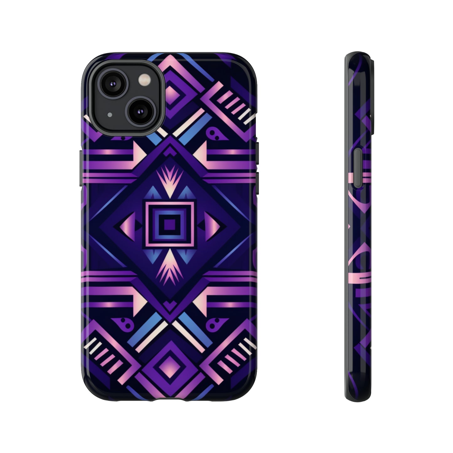 Purple Geometric Phone Case