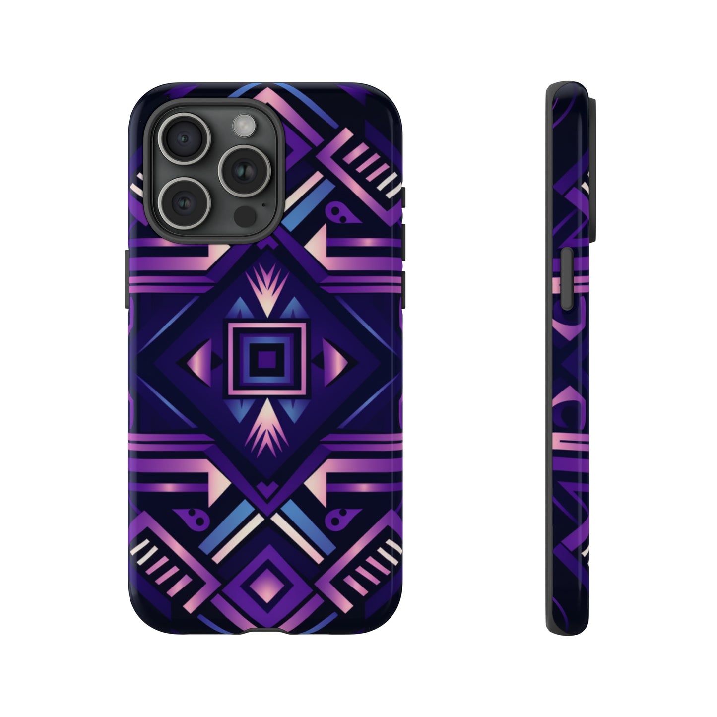 Purple Geometric Phone Case