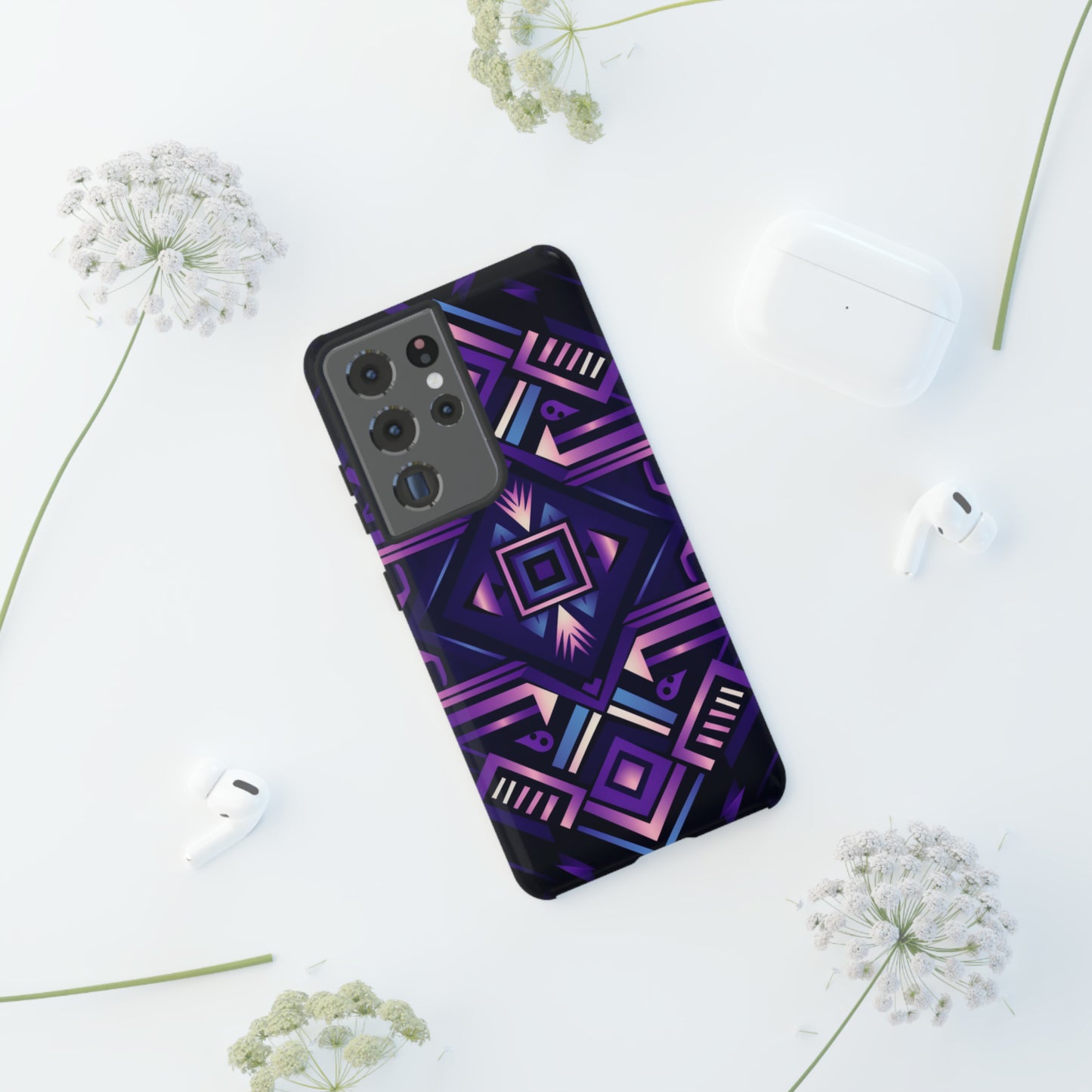 Purple Geometric Phone Case