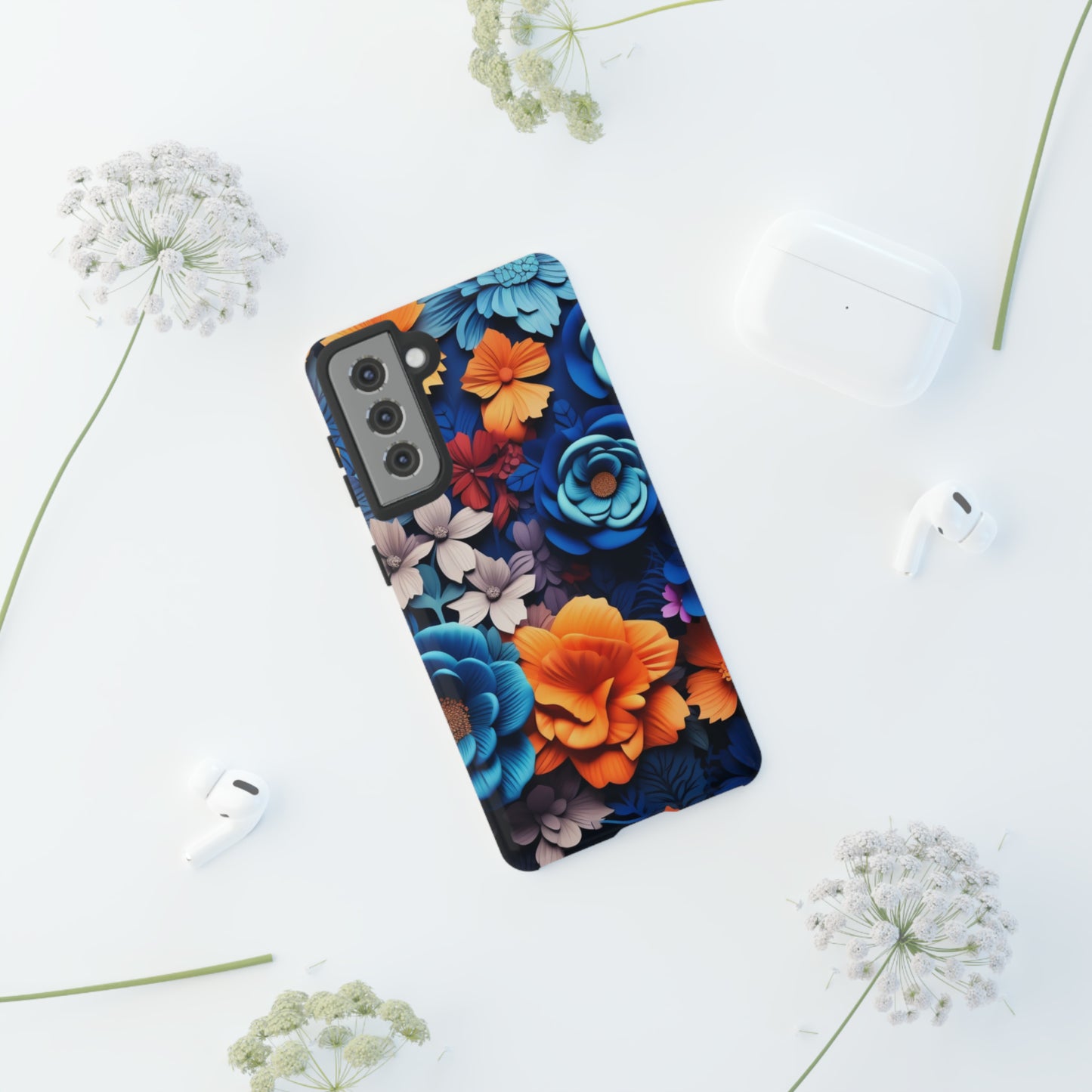 Blue Floral phone case