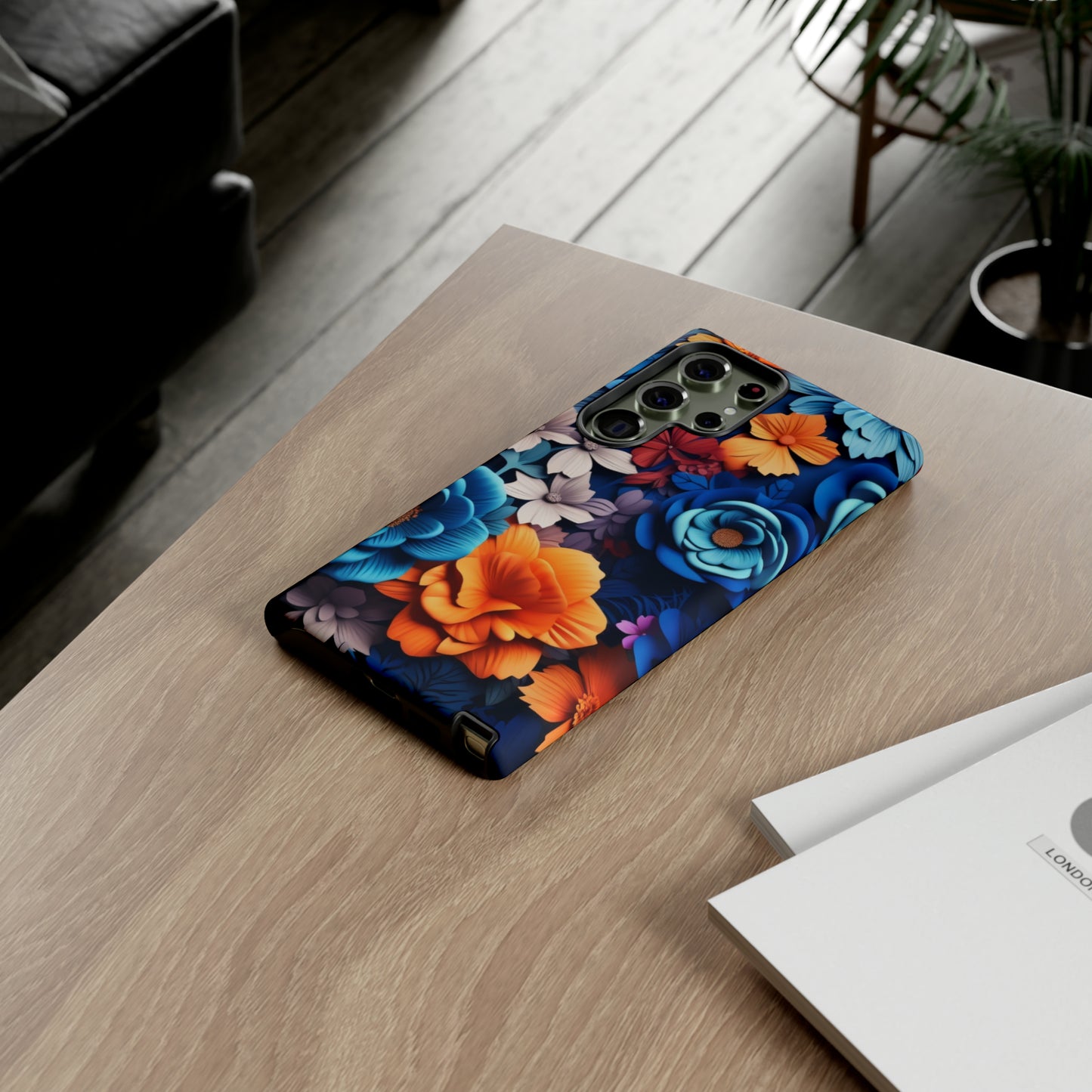 Blue Floral phone case