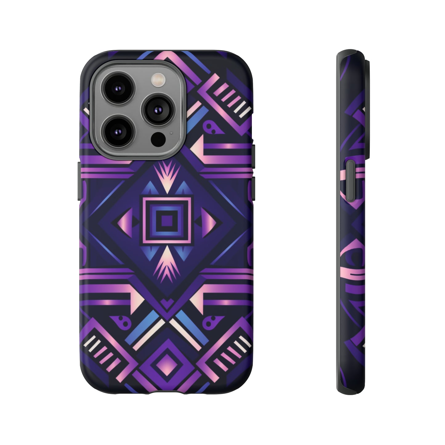 Purple Geometric Phone Case