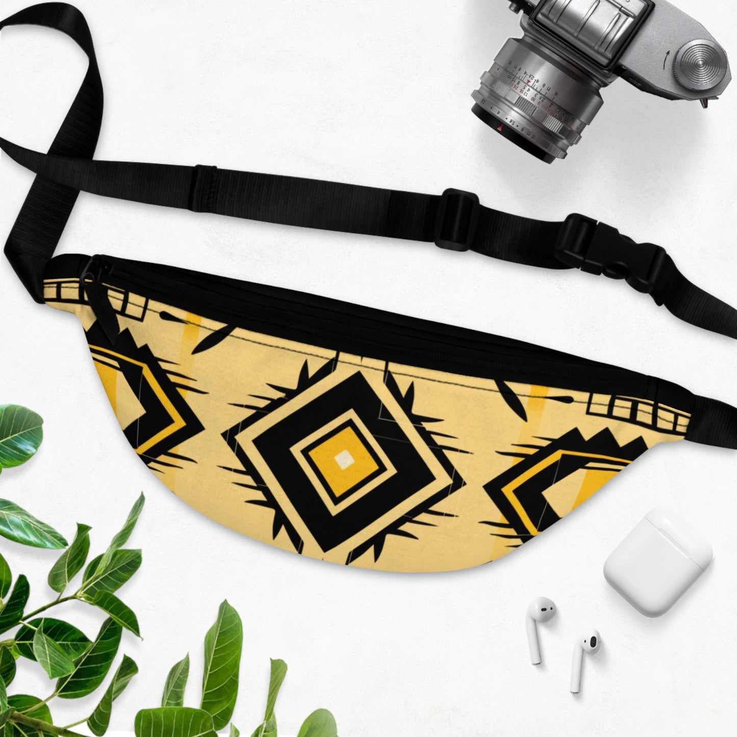 Fanny Pack Geometric Yellow