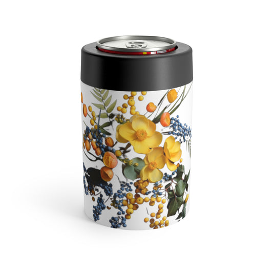 Yellow Floral Can Holder