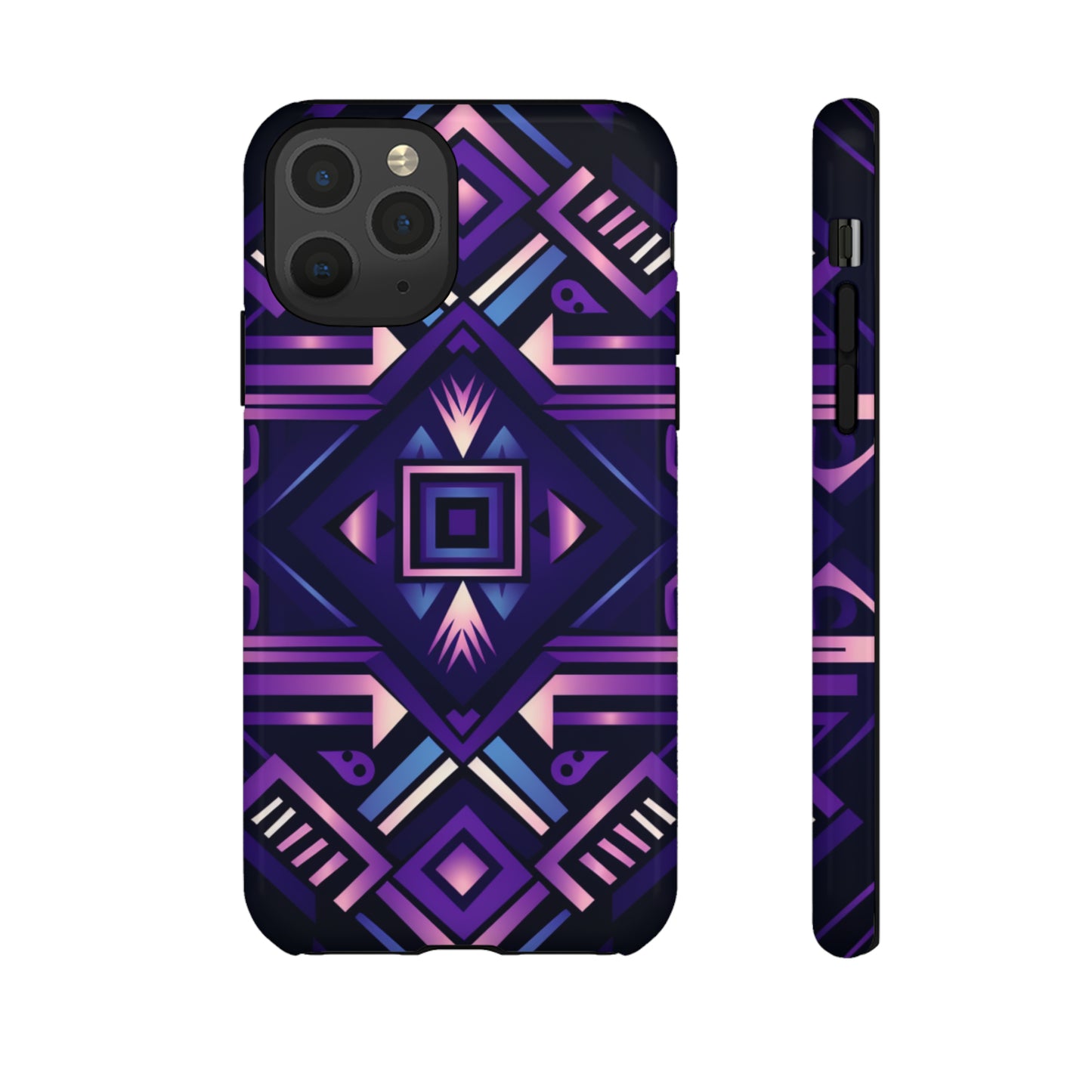 Purple Geometric Phone Case