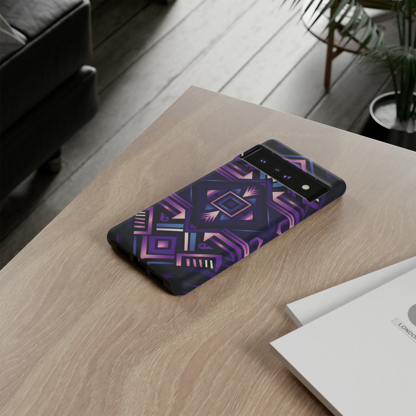 Purple Geometric Phone Case