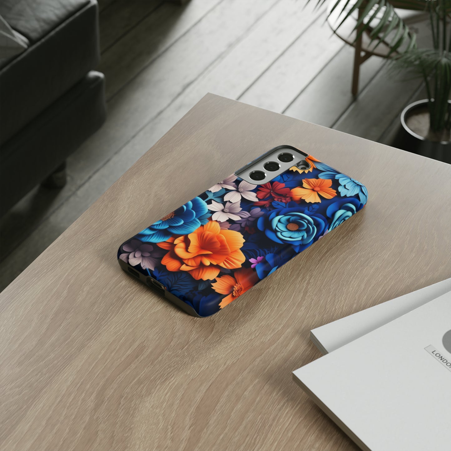 Blue Floral phone case