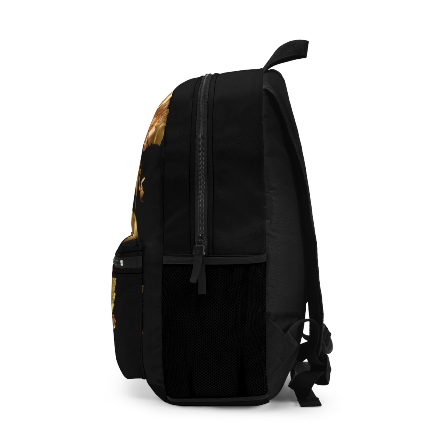 Gold Floral Backpack