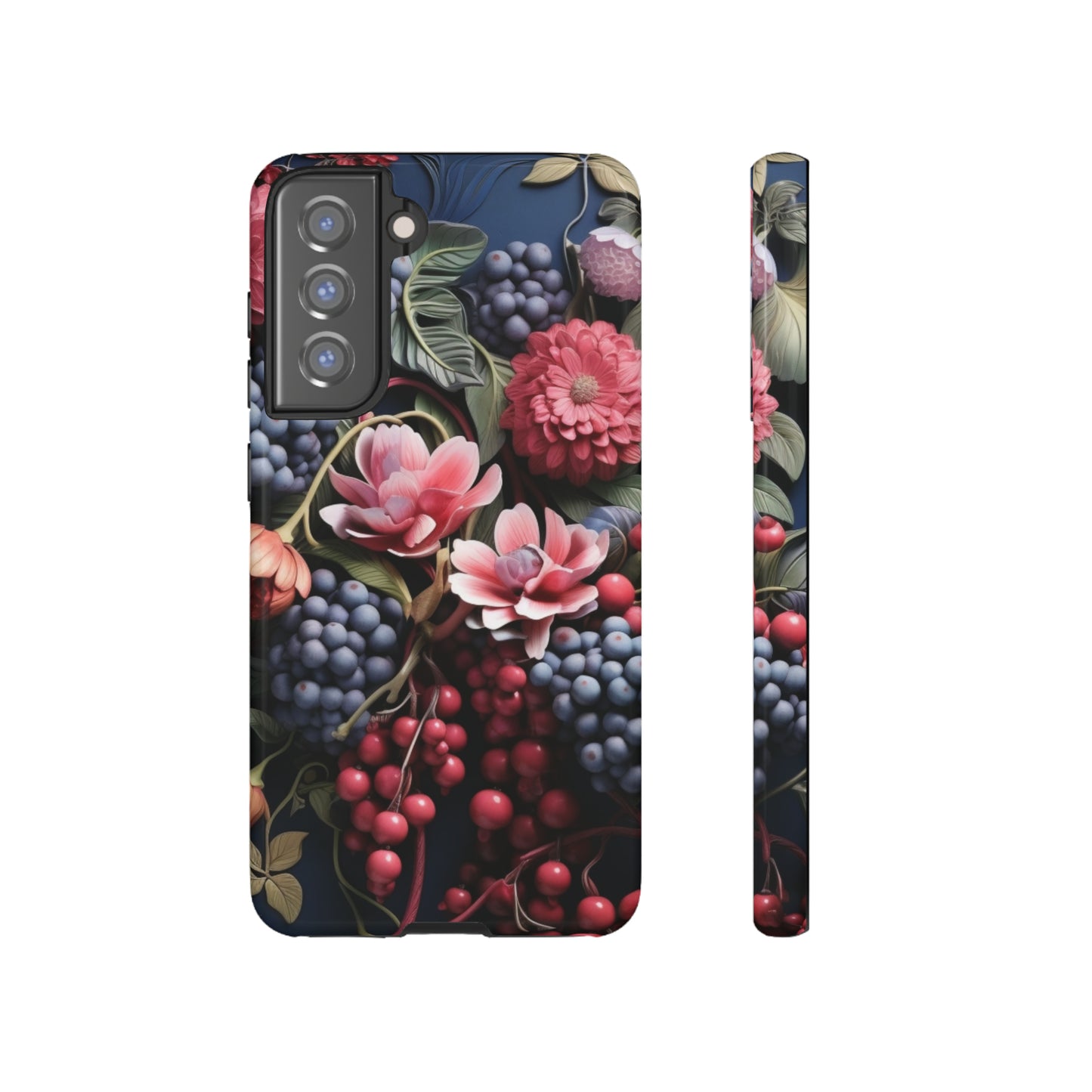 Berries and Floral phone case