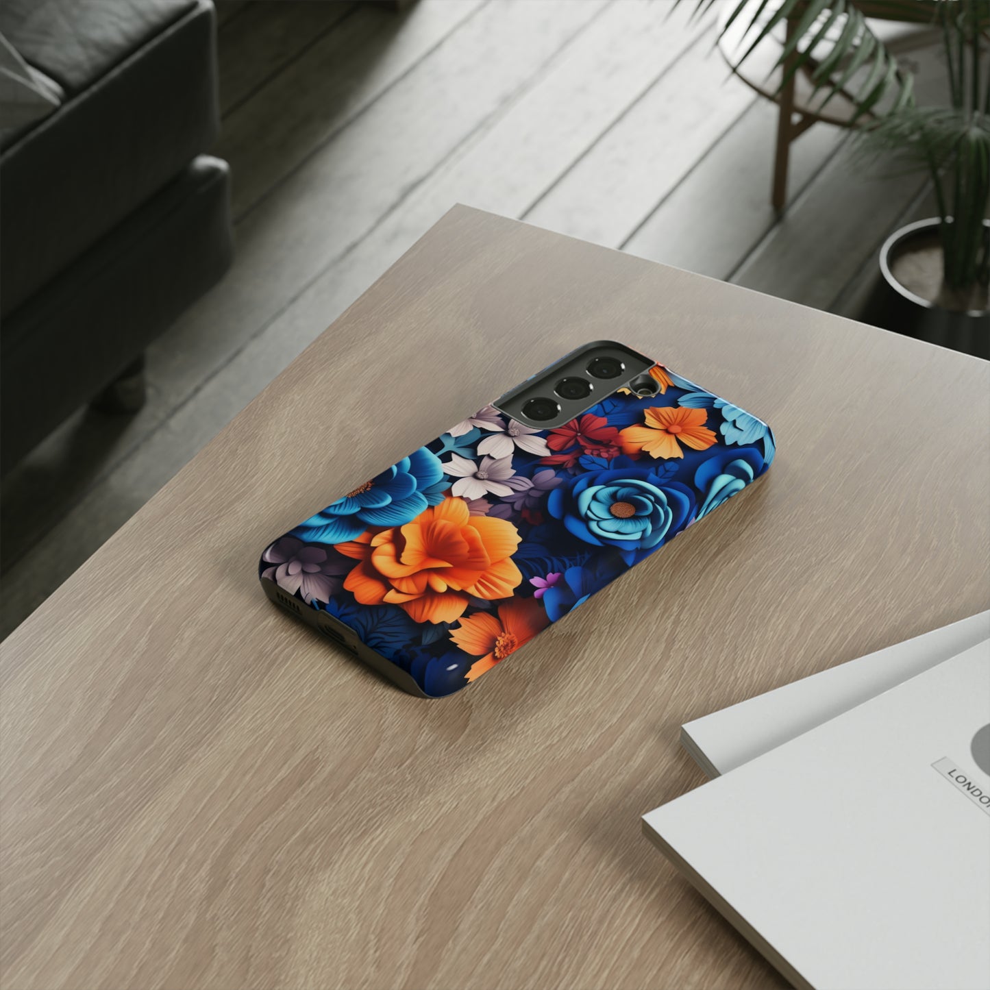 Blue Floral phone case