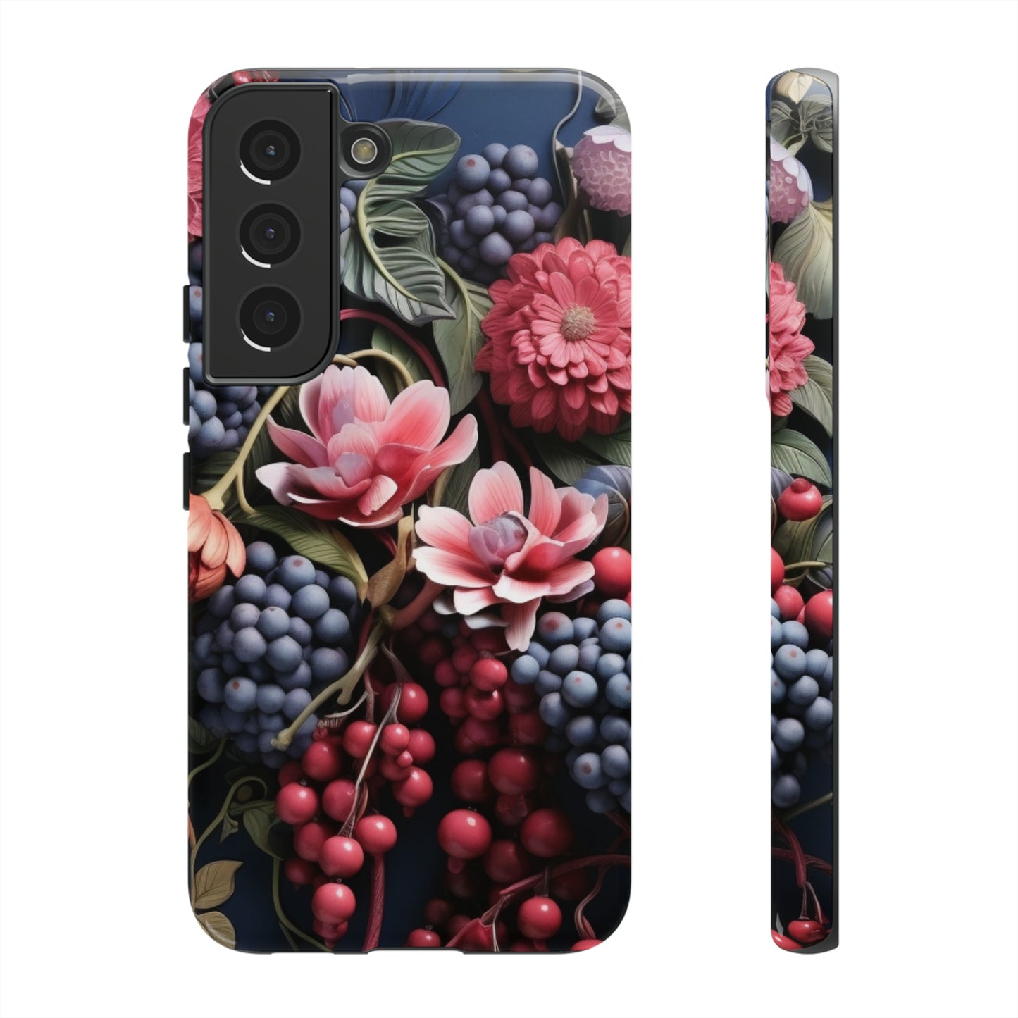 Berries and Floral phone case