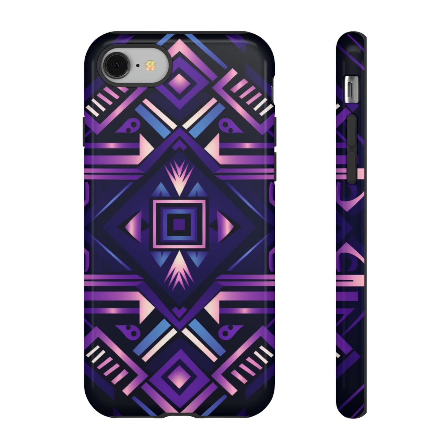 Purple Geometric Phone Case