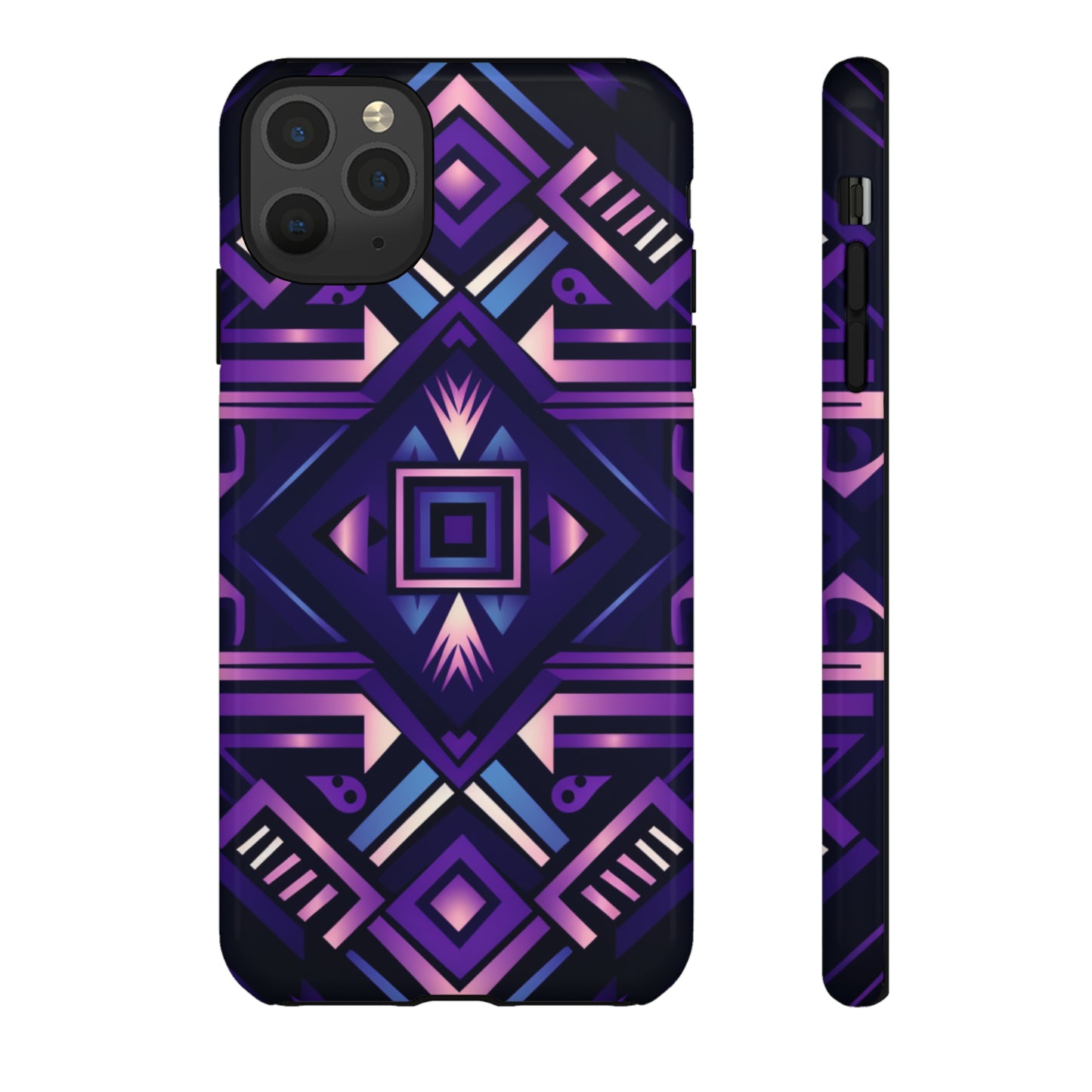 Purple Geometric Phone Case