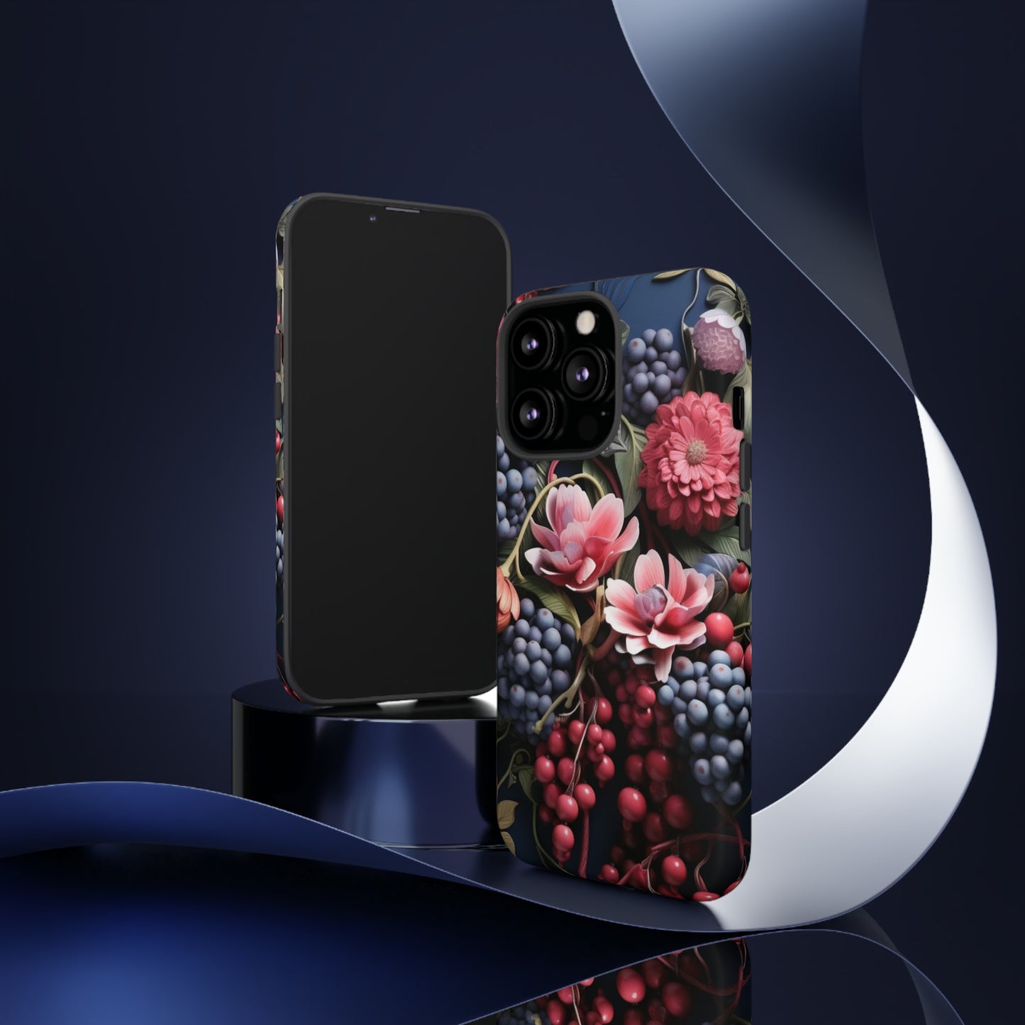 Berries and Floral phone case