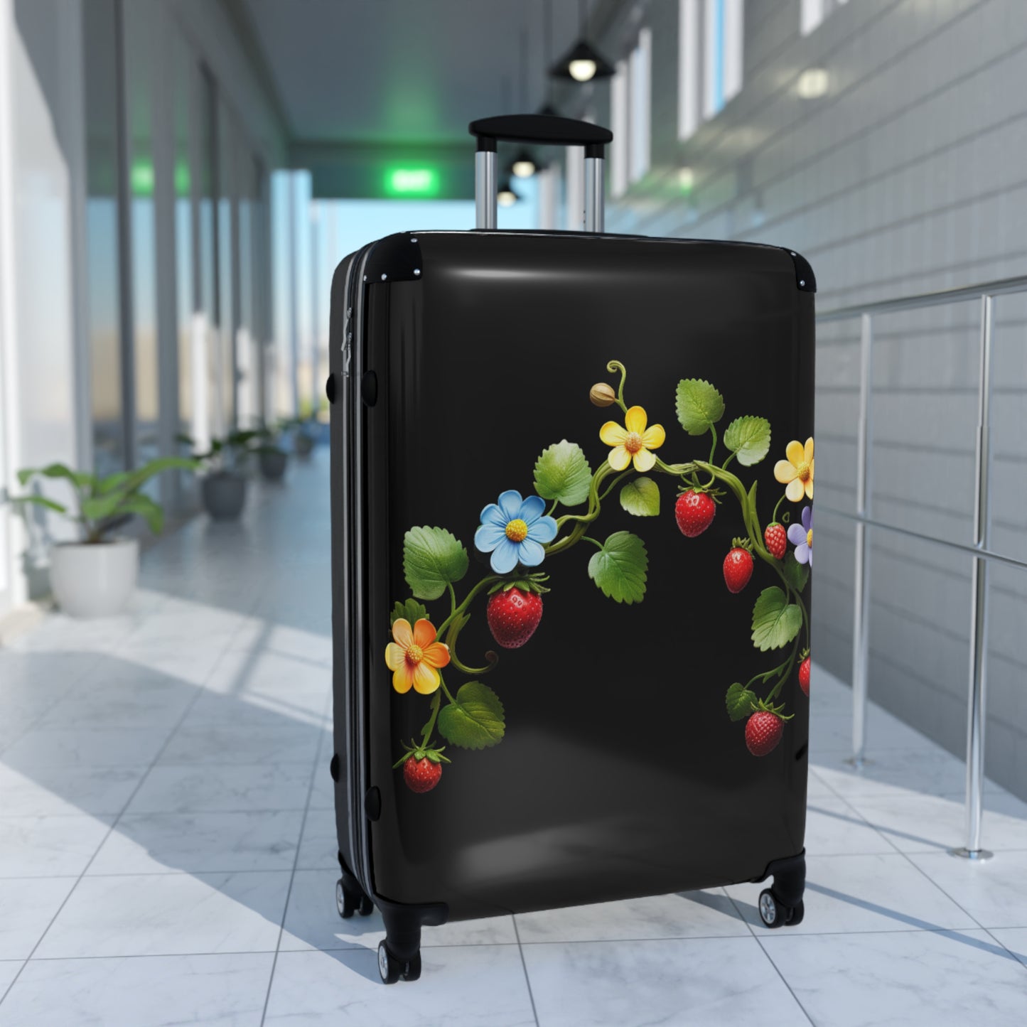 Multicolor Ojibwe Floral Suitcase