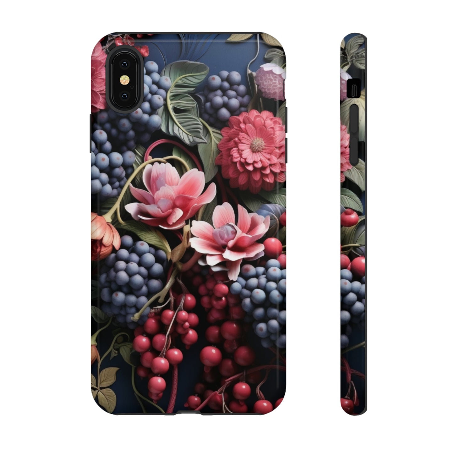 Berries and Floral phone case