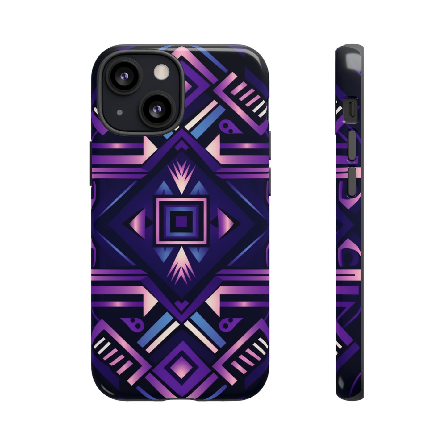 Purple Geometric Phone Case