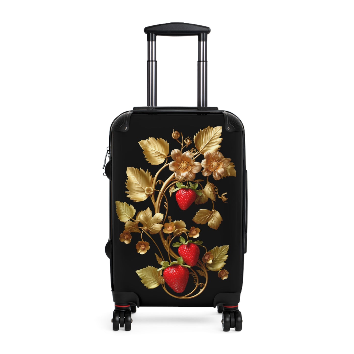 Golden Floral Suitcase