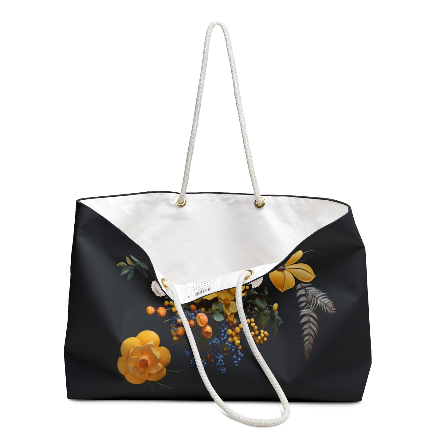 Yellow Floral Weekender Bag