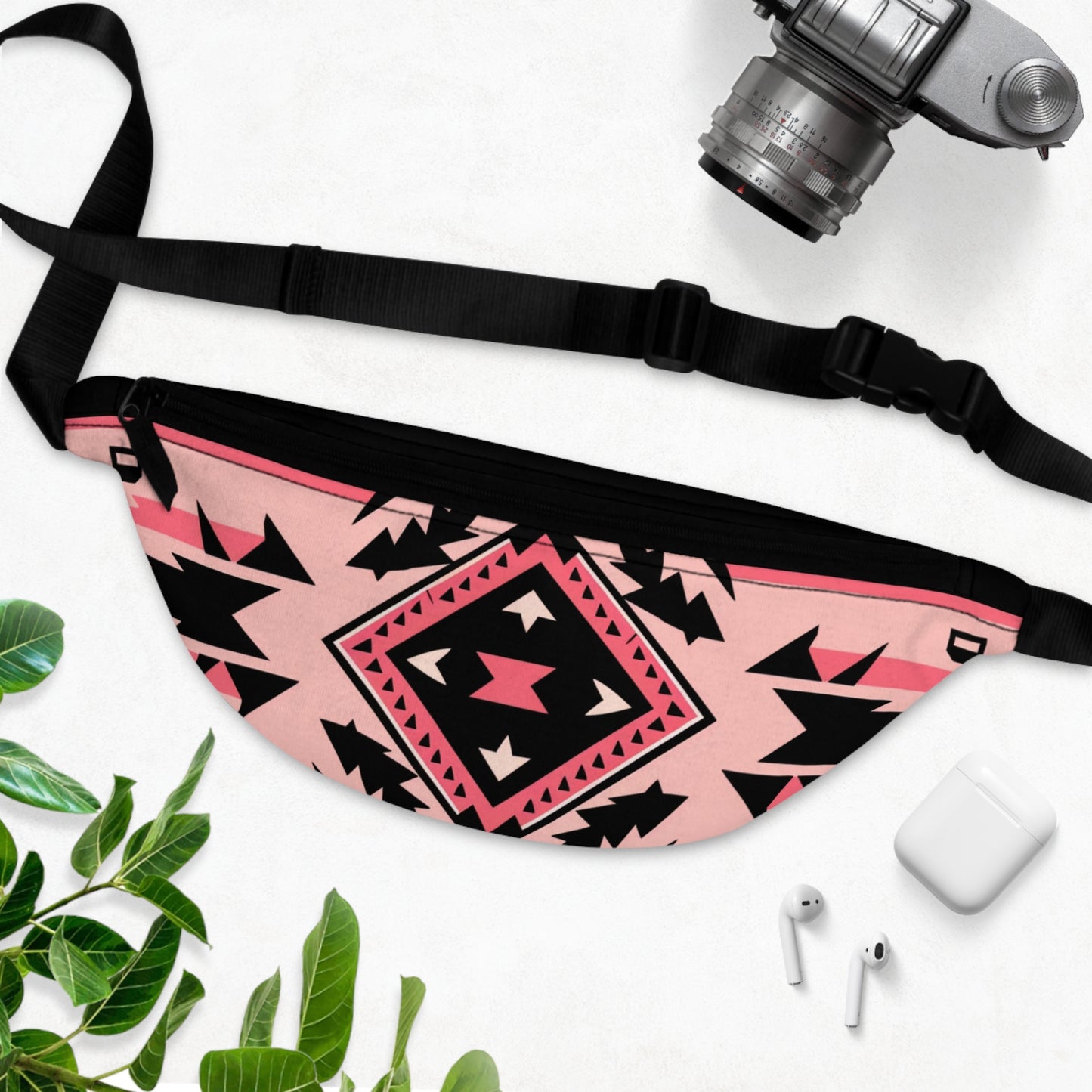 Fanny Pack Geometric Pink