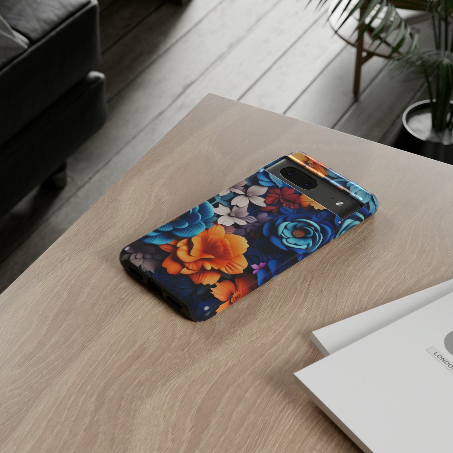 Blue Floral phone case