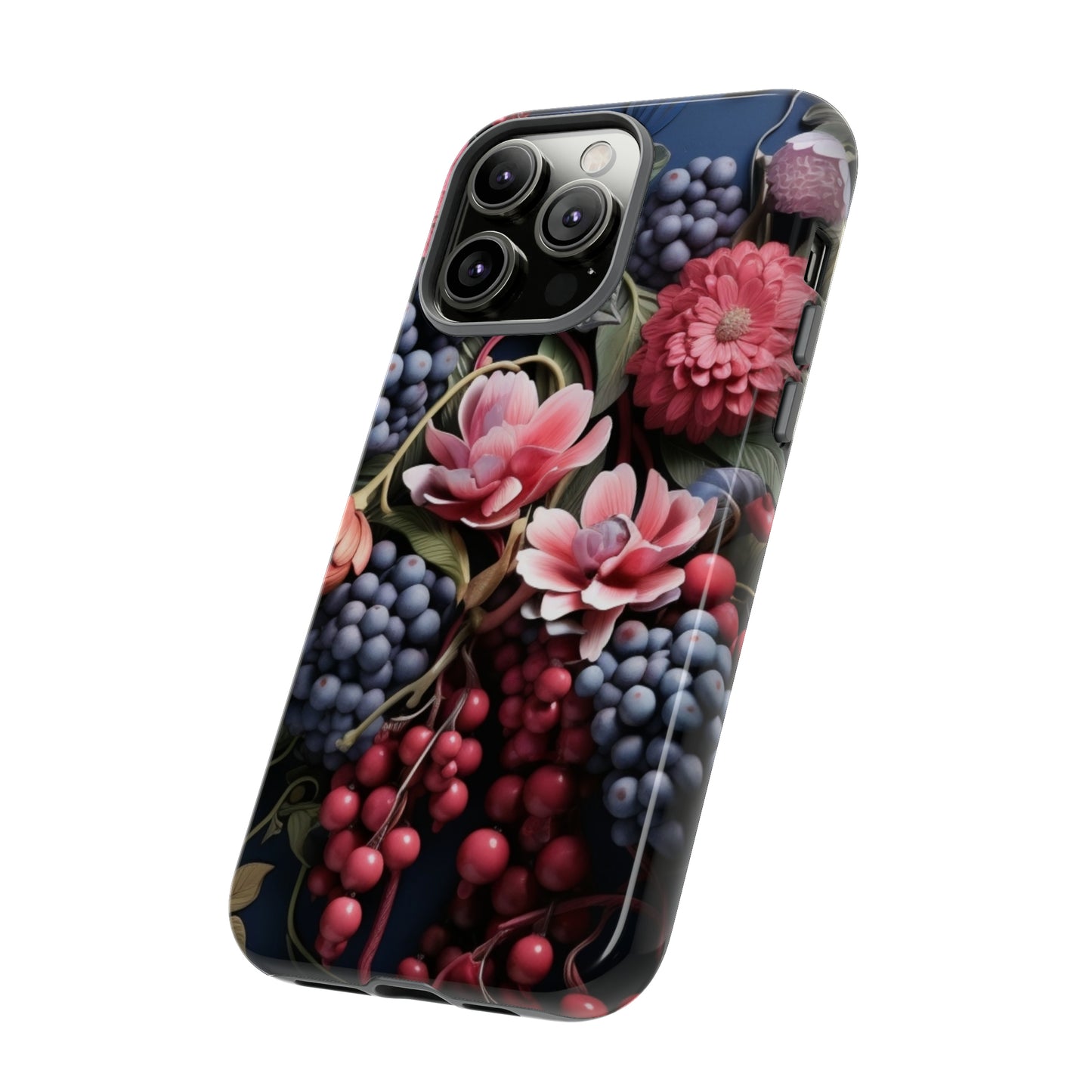 Berries and Floral phone case