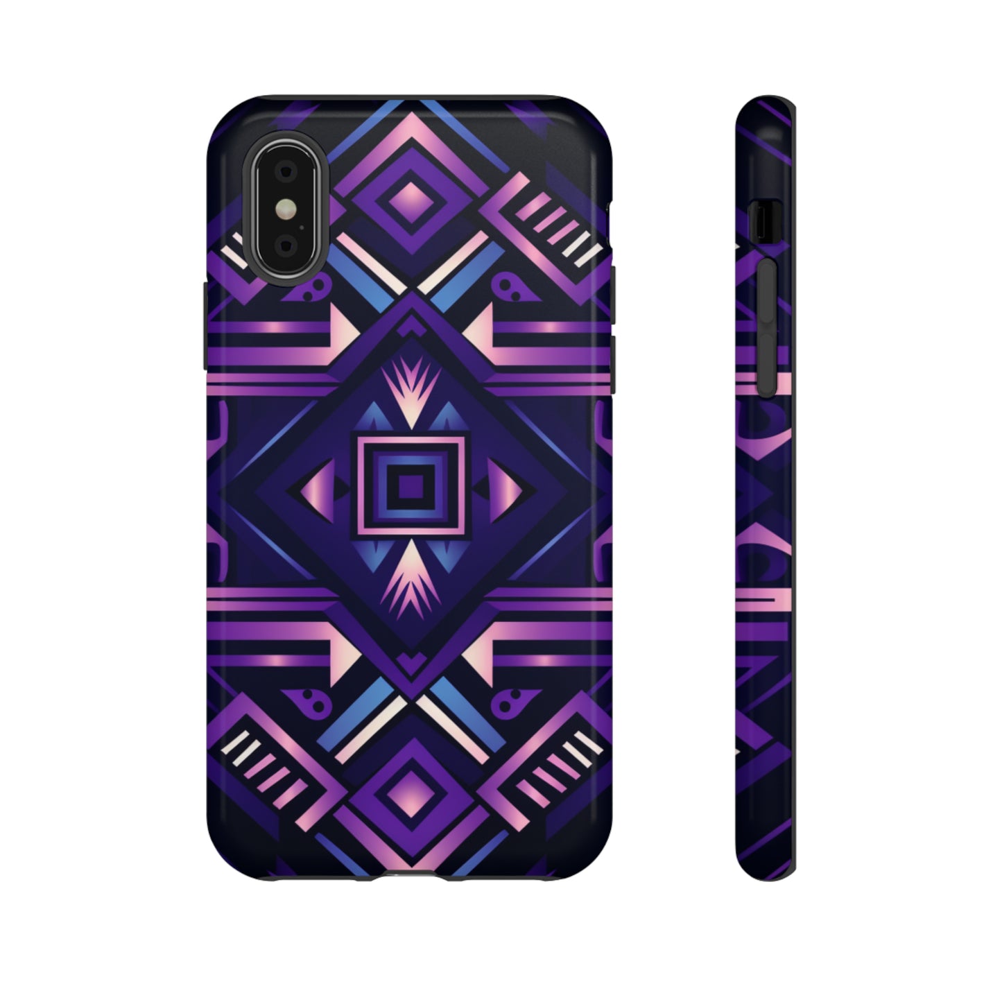 Purple Geometric Phone Case