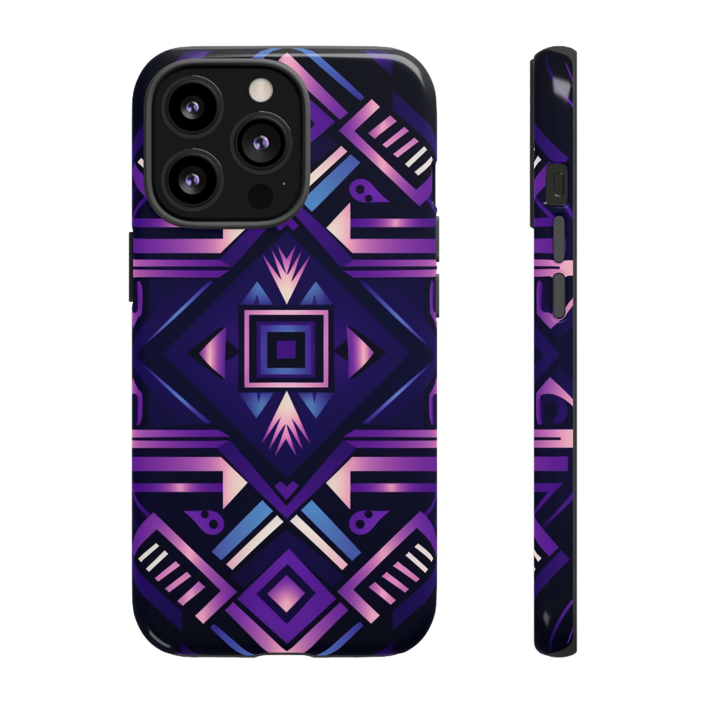 Purple Geometric Phone Case