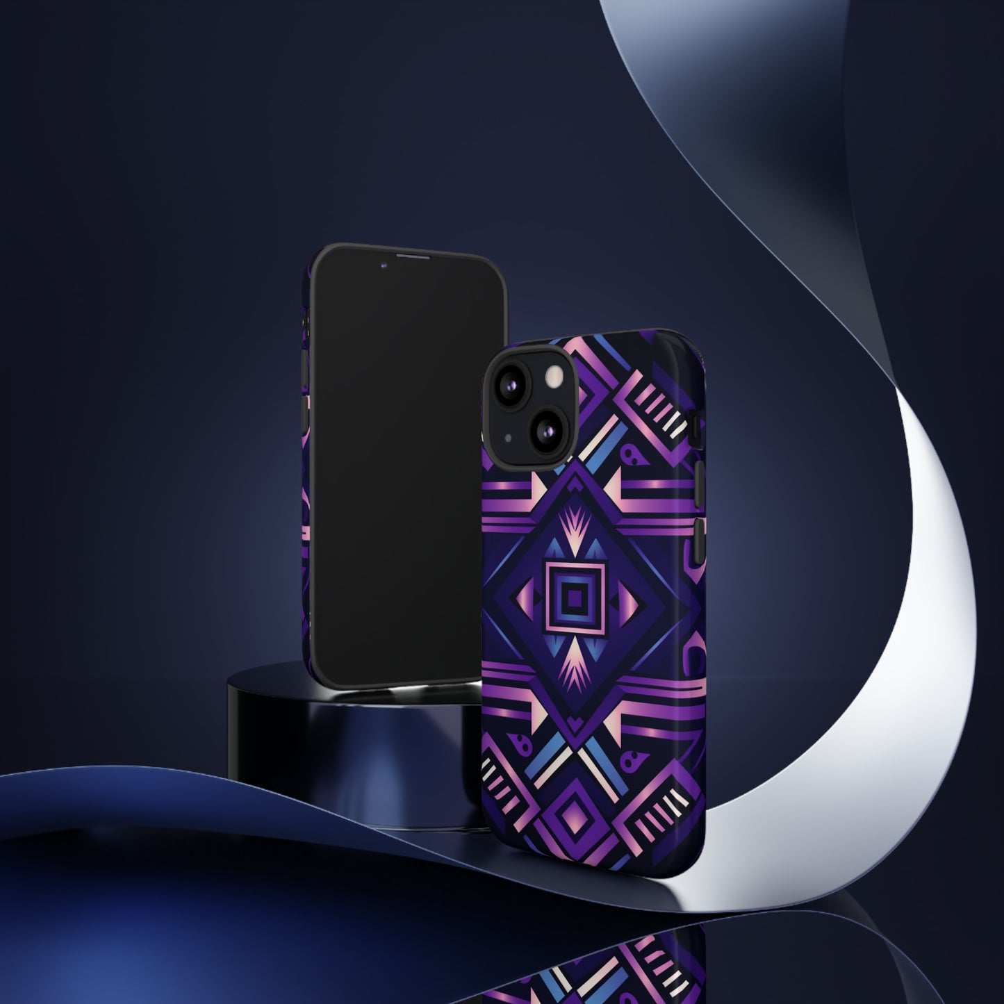 Purple Geometric Phone Case