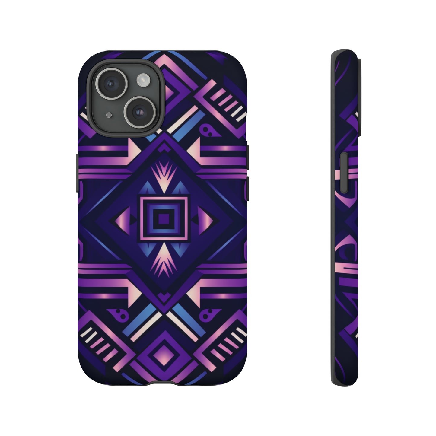 Purple Geometric Phone Case