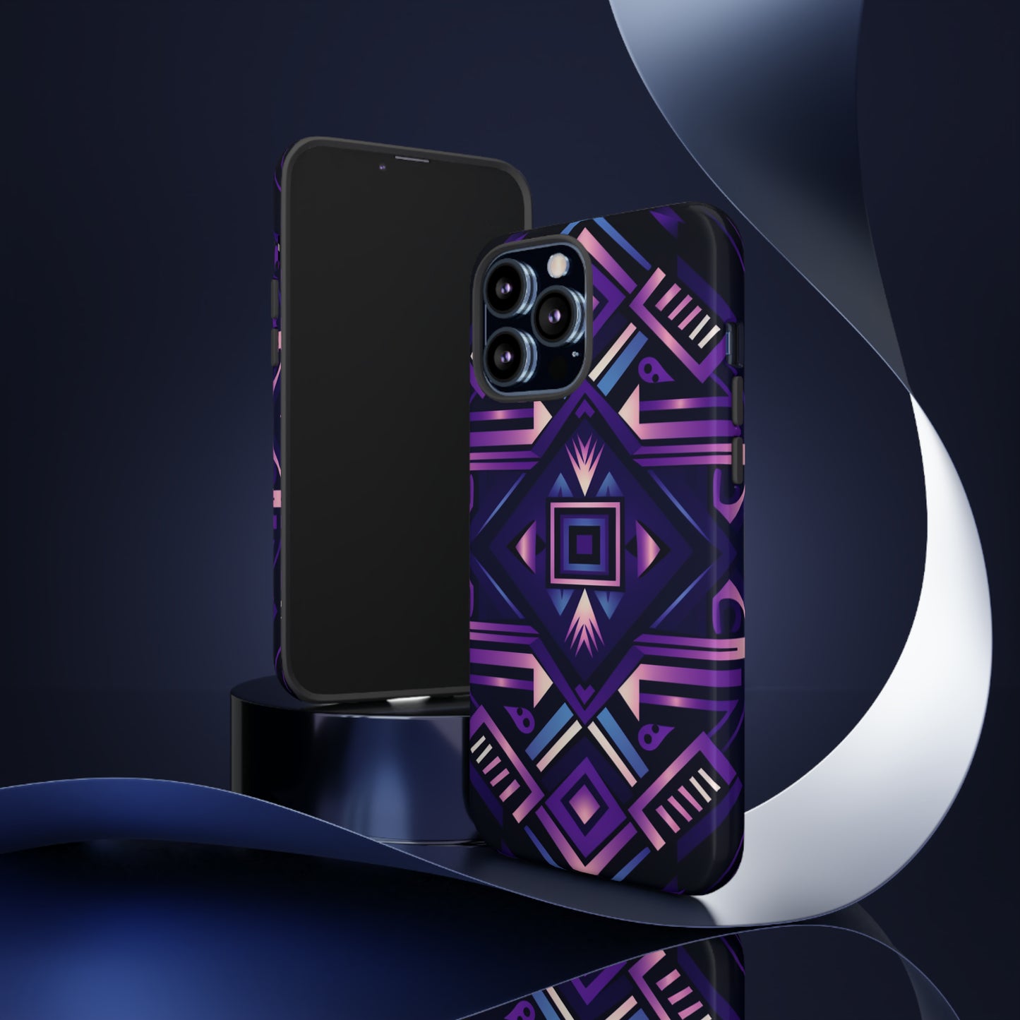 Purple Geometric Phone Case