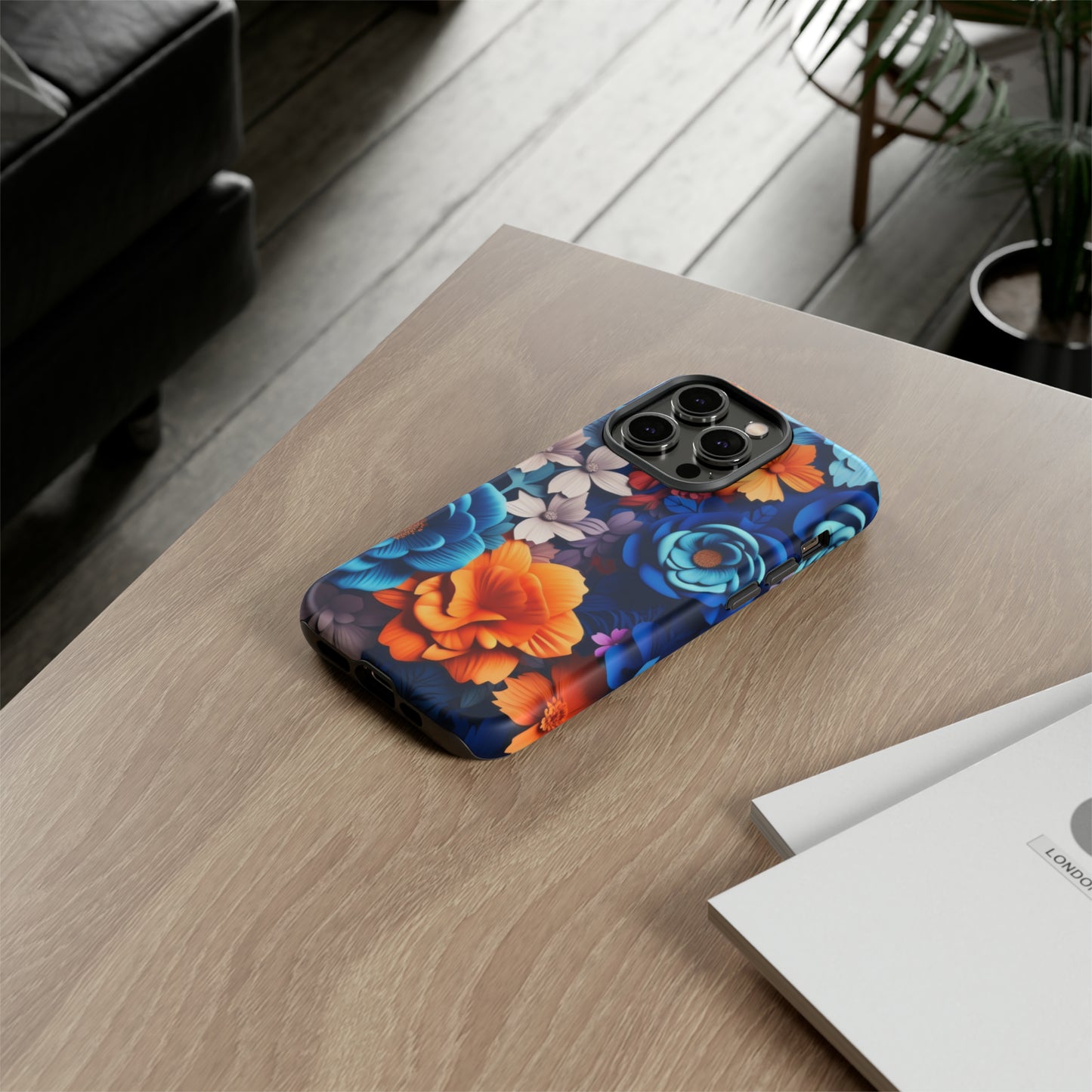 Blue Floral phone case