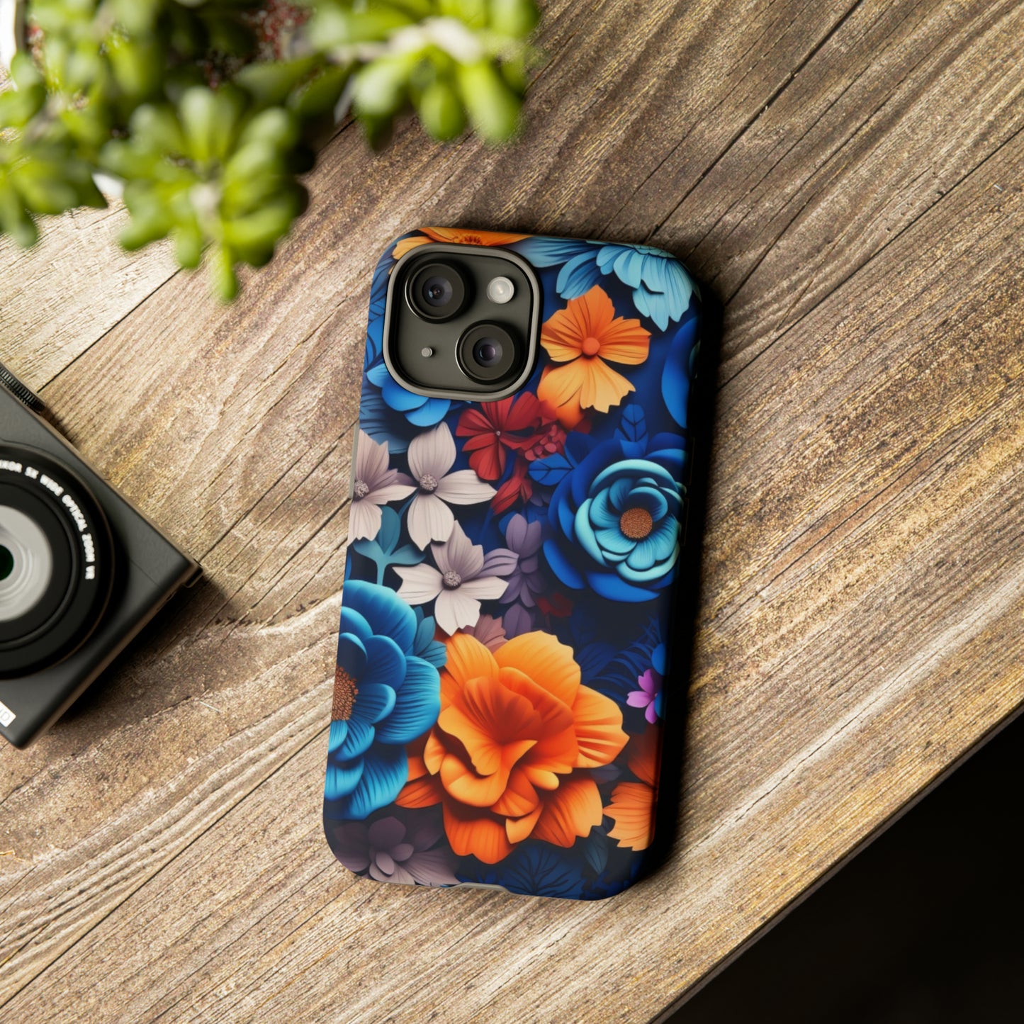 Blue Floral phone case