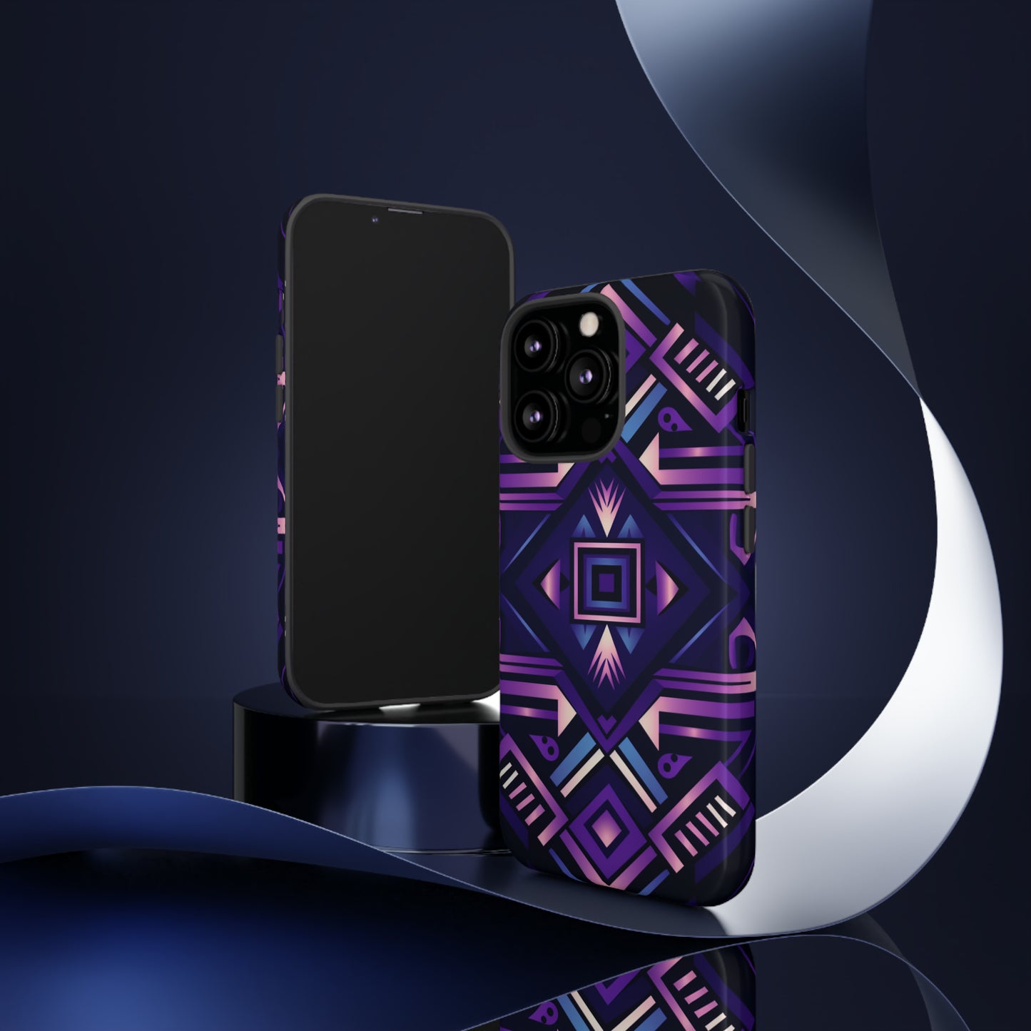 Purple Geometric Phone Case