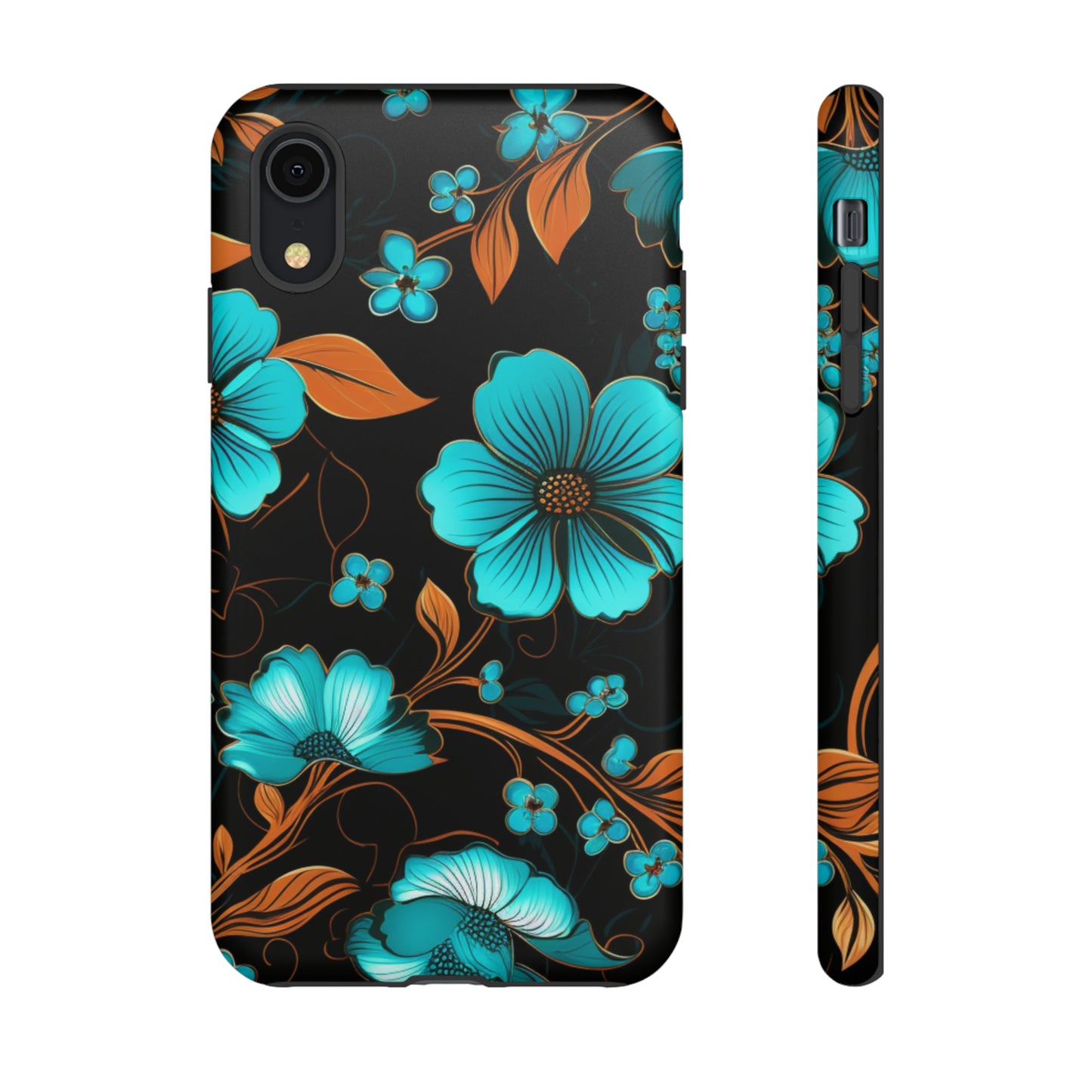 Turquoise Floral phone case