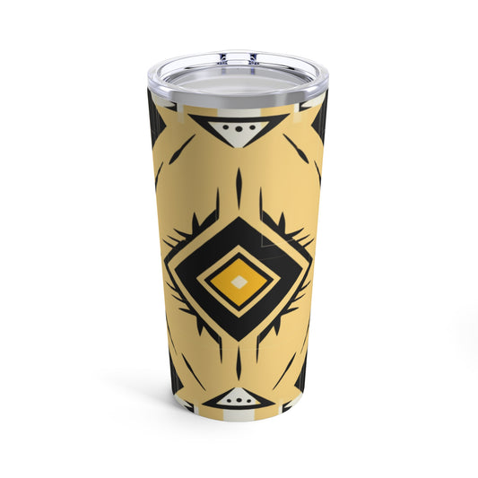 Yellow Geometric Tumbler 20oz